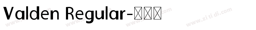 Valden Regular字体转换